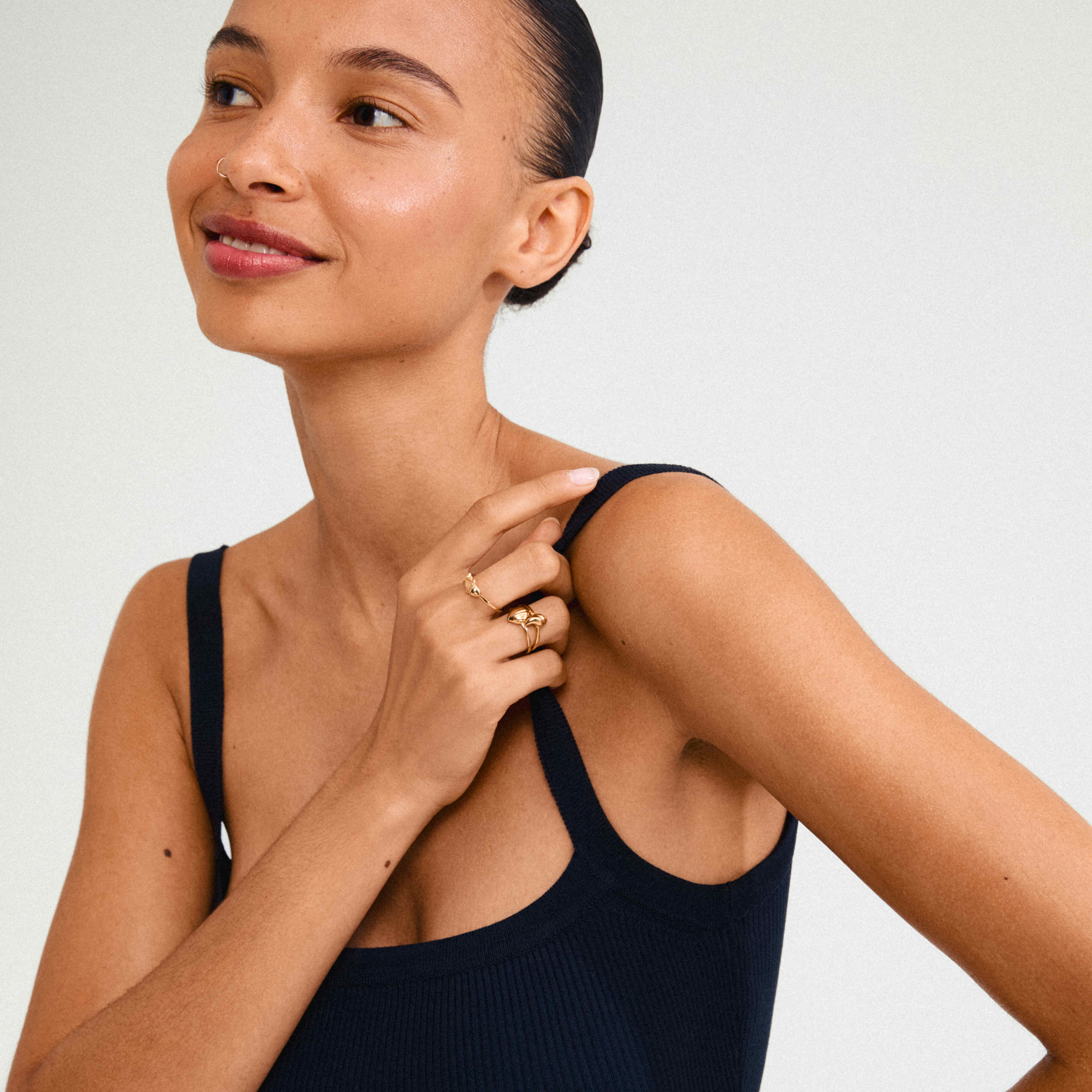 BREEZE recycled seashell rings 3-in-1 set - Image 3