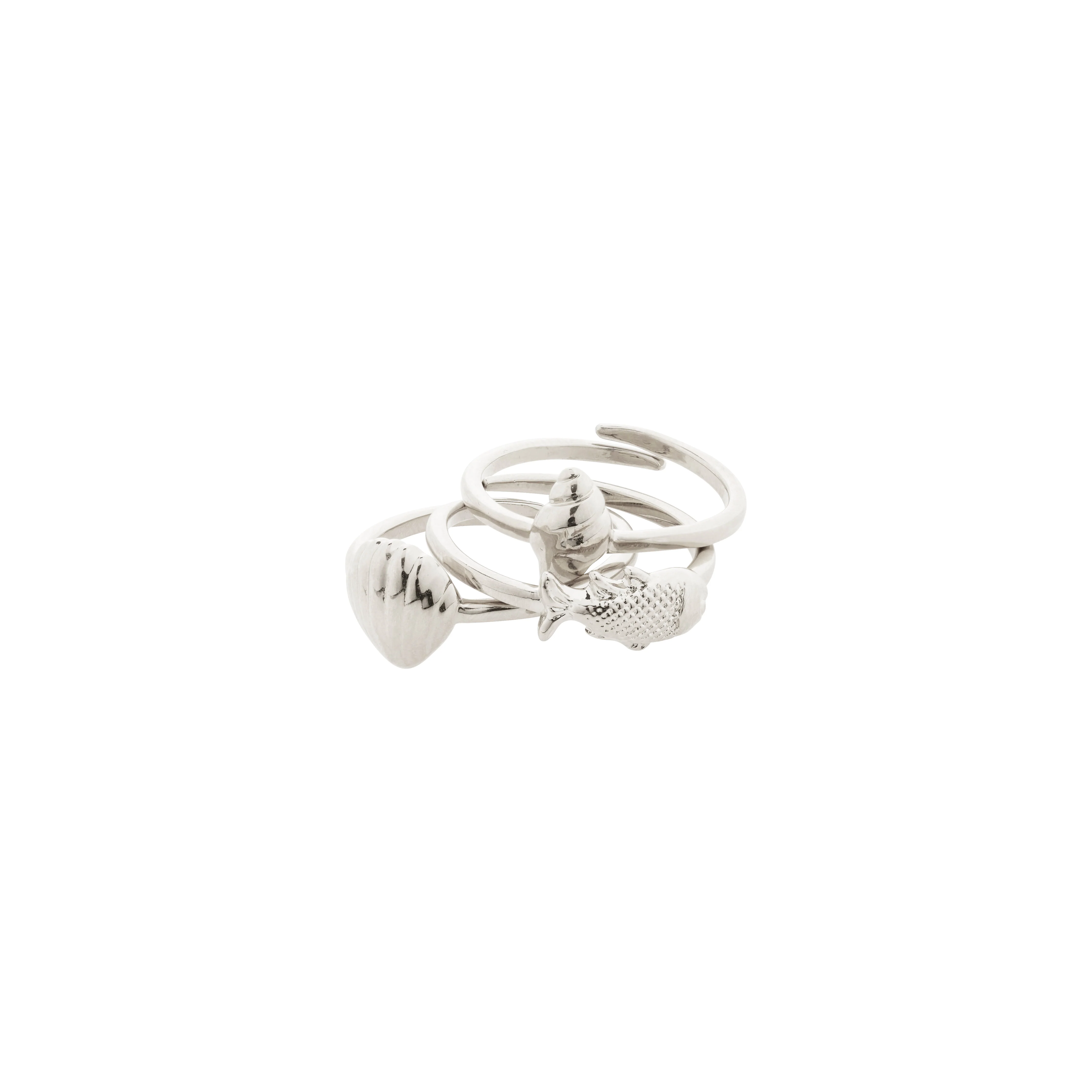 BREEZE recycled seashell rings 3-in-1 set - Image 4