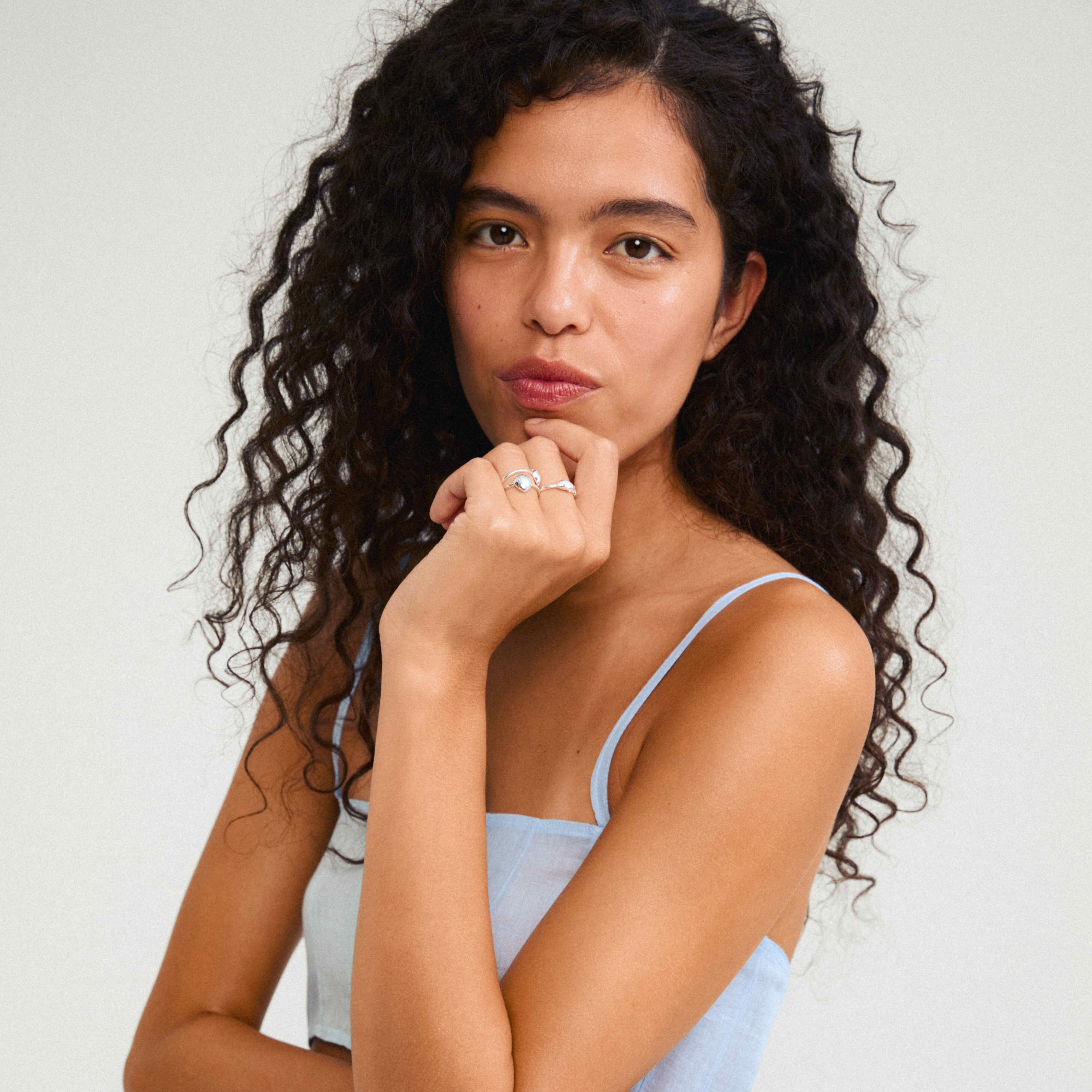 BREEZE recycled seashell rings 3-in-1 set - Image 6