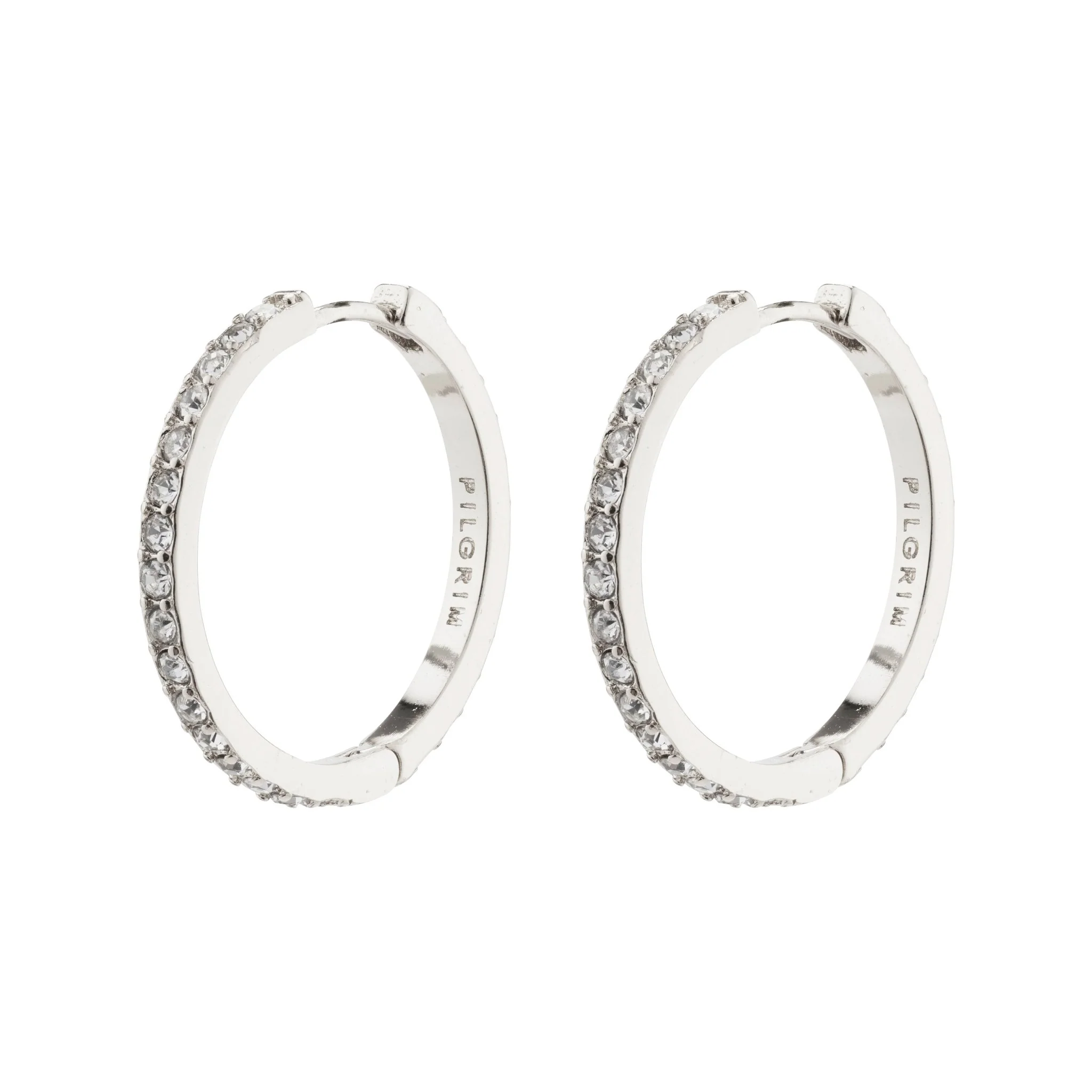Ebna Large Crystal Hoops 22mm - Image 3