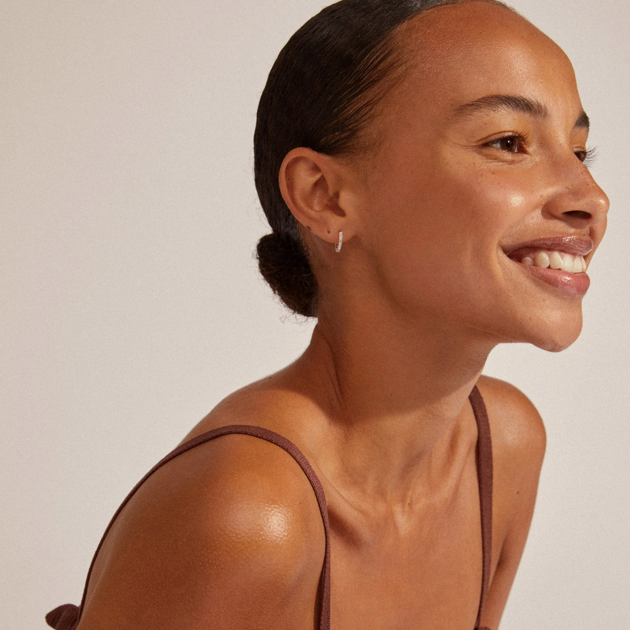 Ebna Small Crystal Hoops 13mm - Image 4