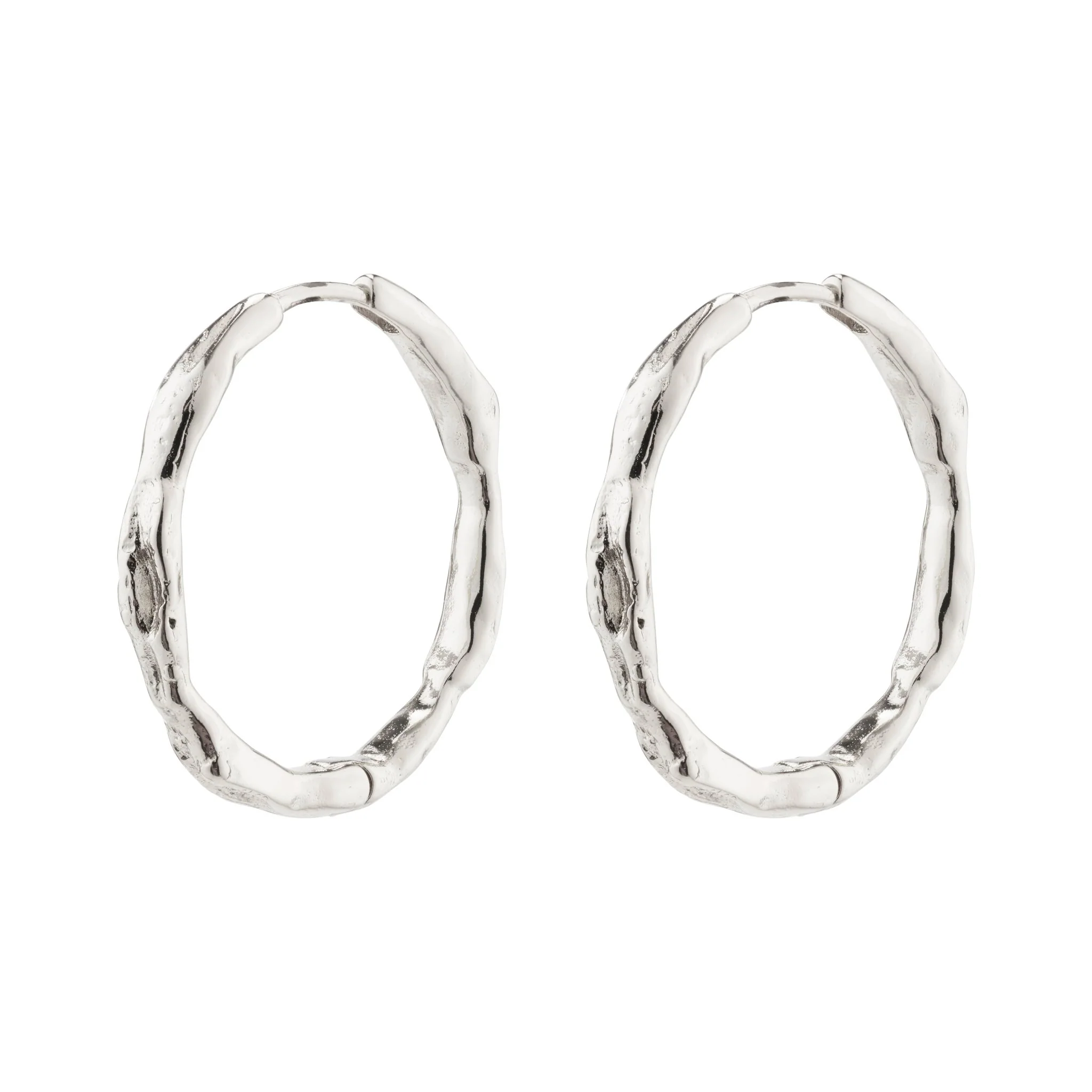 Eddy Recycled Organic Shaped Large Hoops 23mm - Image 3