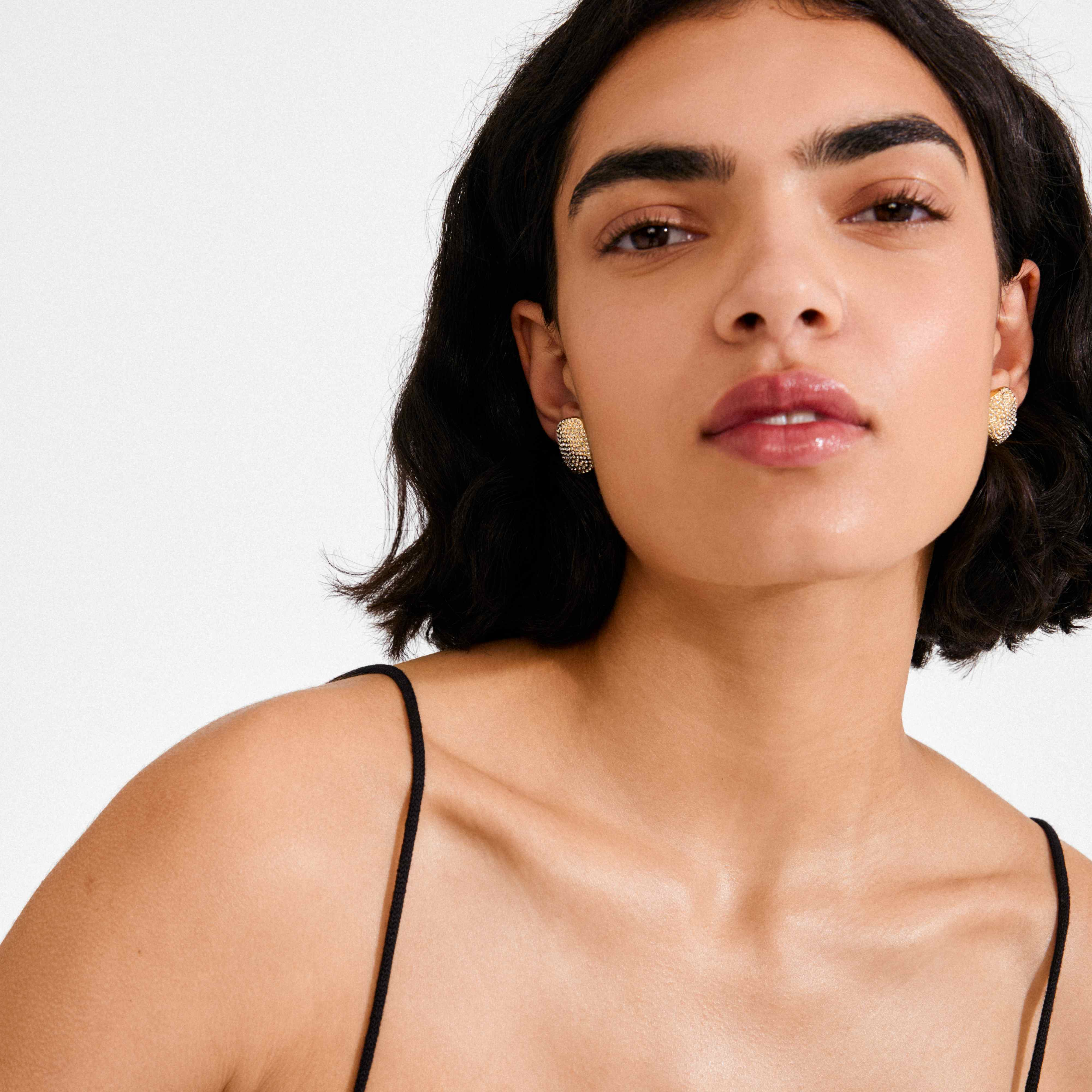 EMBER recycled crystal stud earrings - Image 3