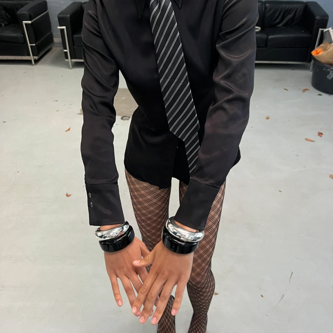 NAPOLI Recycled Chunky Bangle Bracelet - Image 5