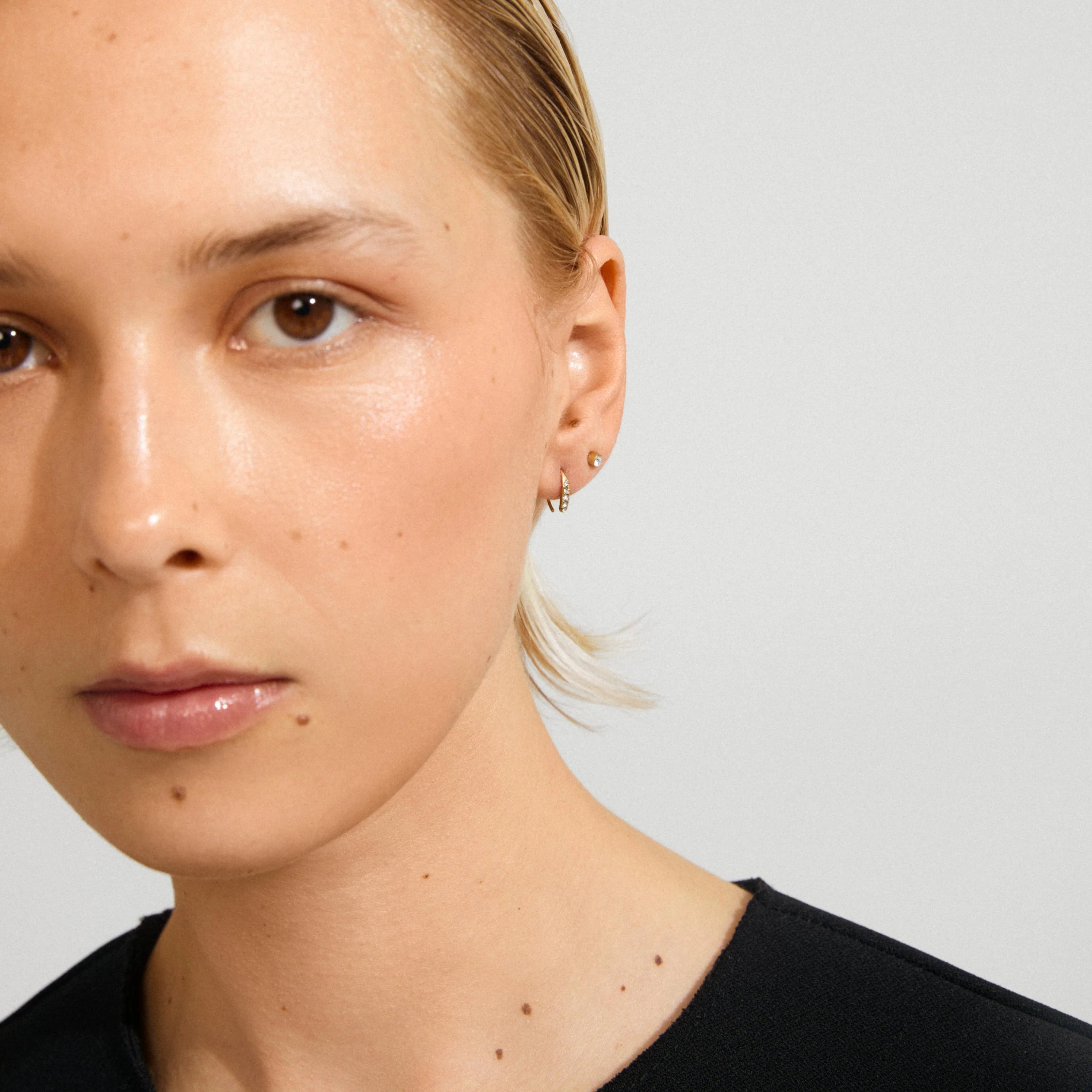 GIONNI recycled crystal earrings 2-in-1 - Image 3