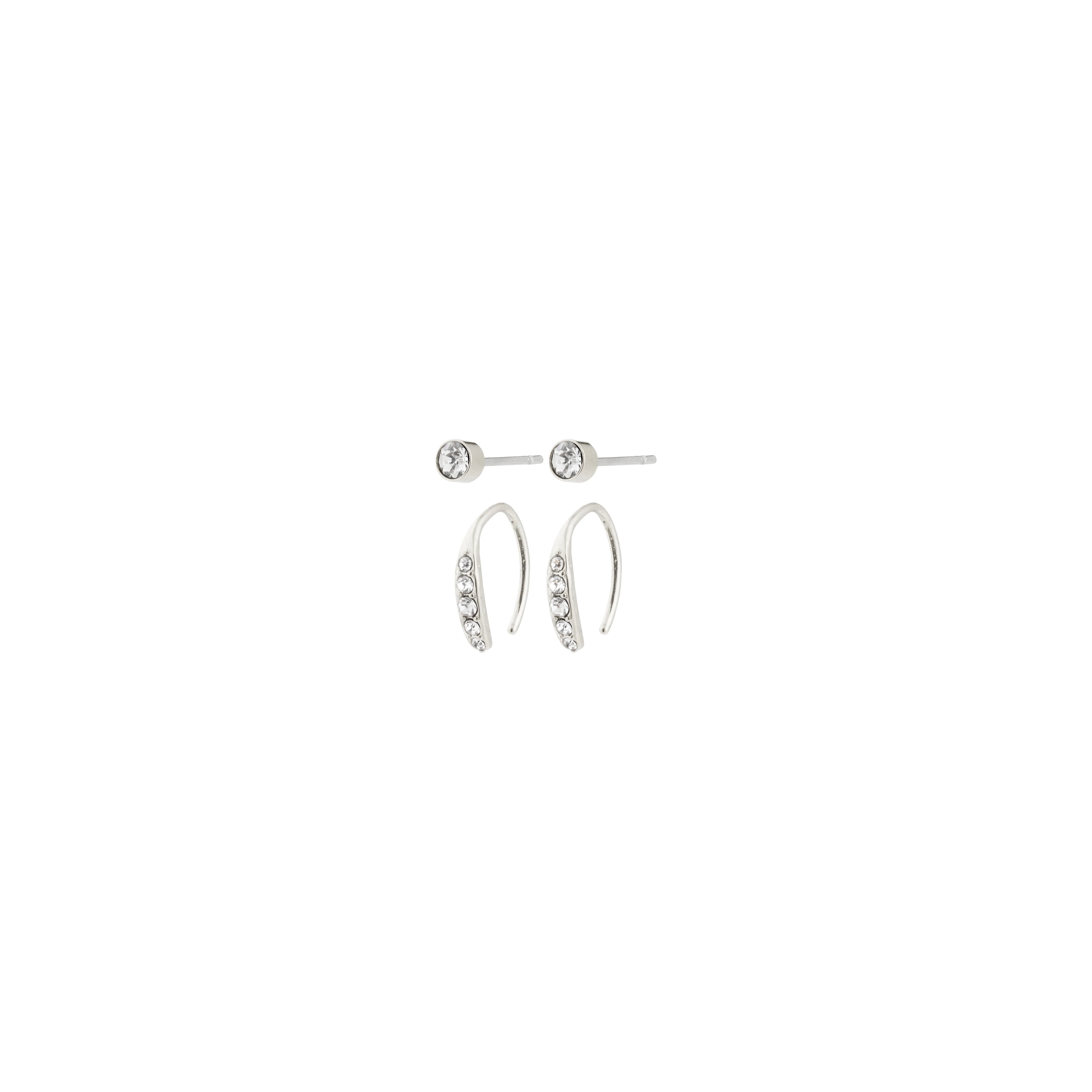 GIONNI recycled crystal earrings 2-in-1 - Image 4