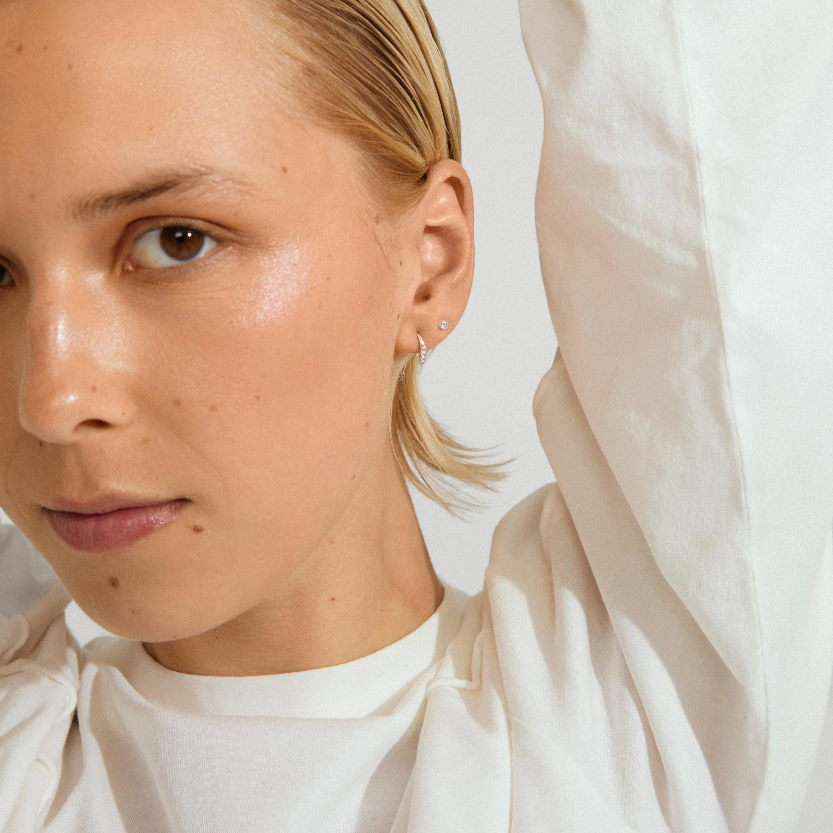 GIONNI recycled crystal earrings 2-in-1 - Image 5