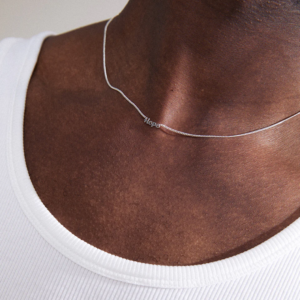 HOPE Recycled Pendant Necklace - Image 4