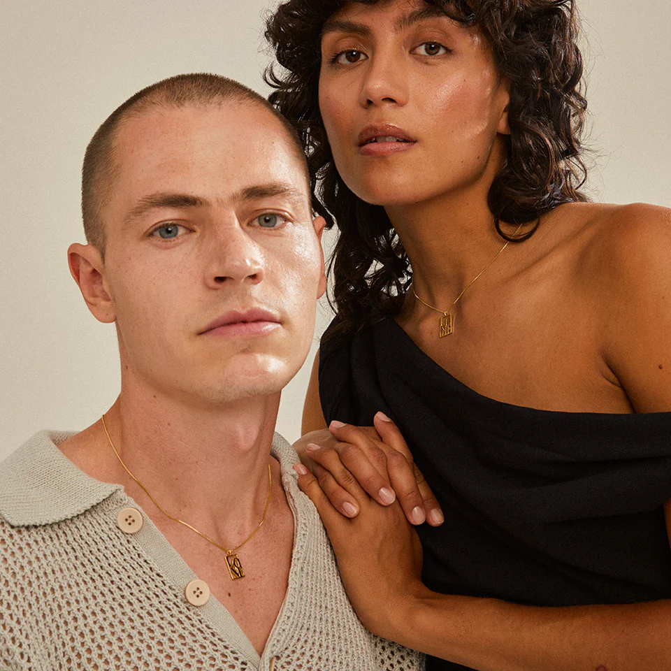 LOVE Recycled Pendant Necklace, Love Tag - Image 4