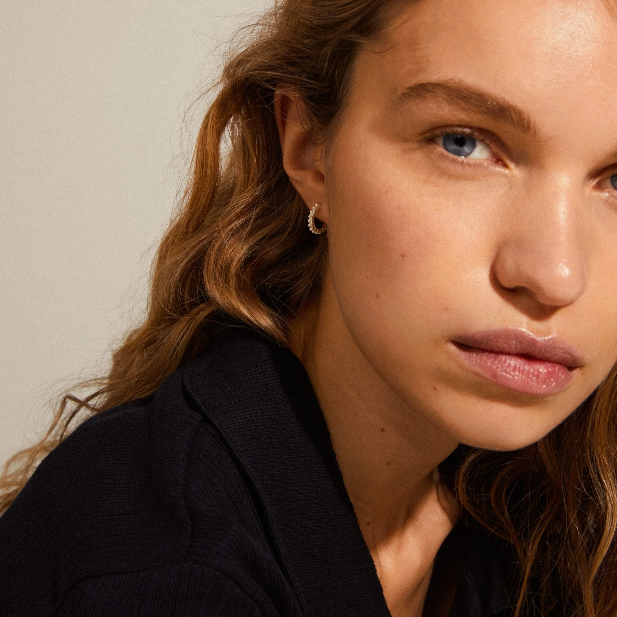 Ekta Pearl Hoops - Image 6