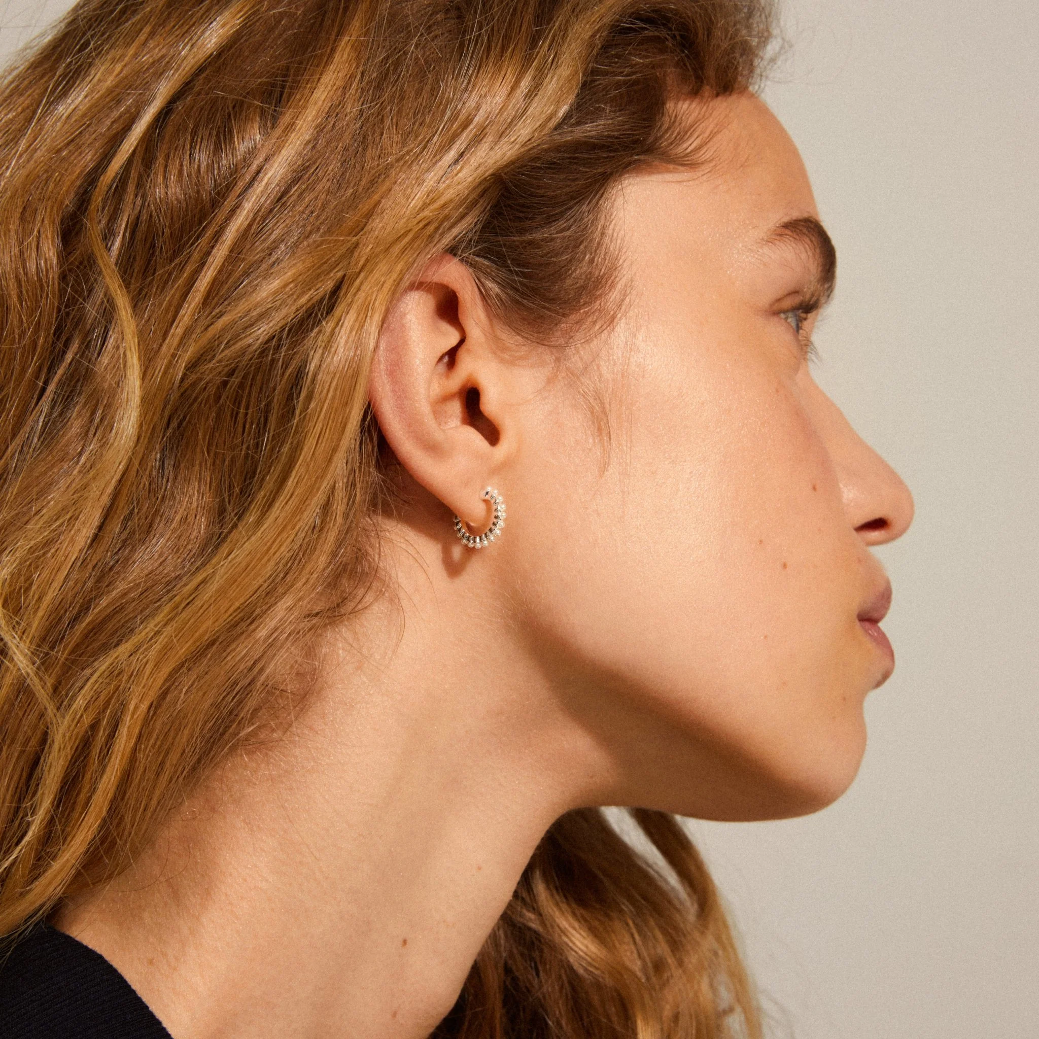 Ekta Pearl Hoops - Image 7