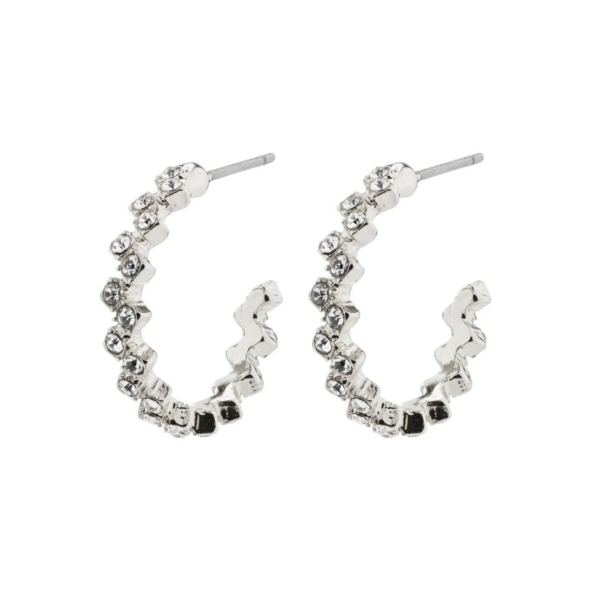 Jolene recycled Crystal Hoops - Image 4