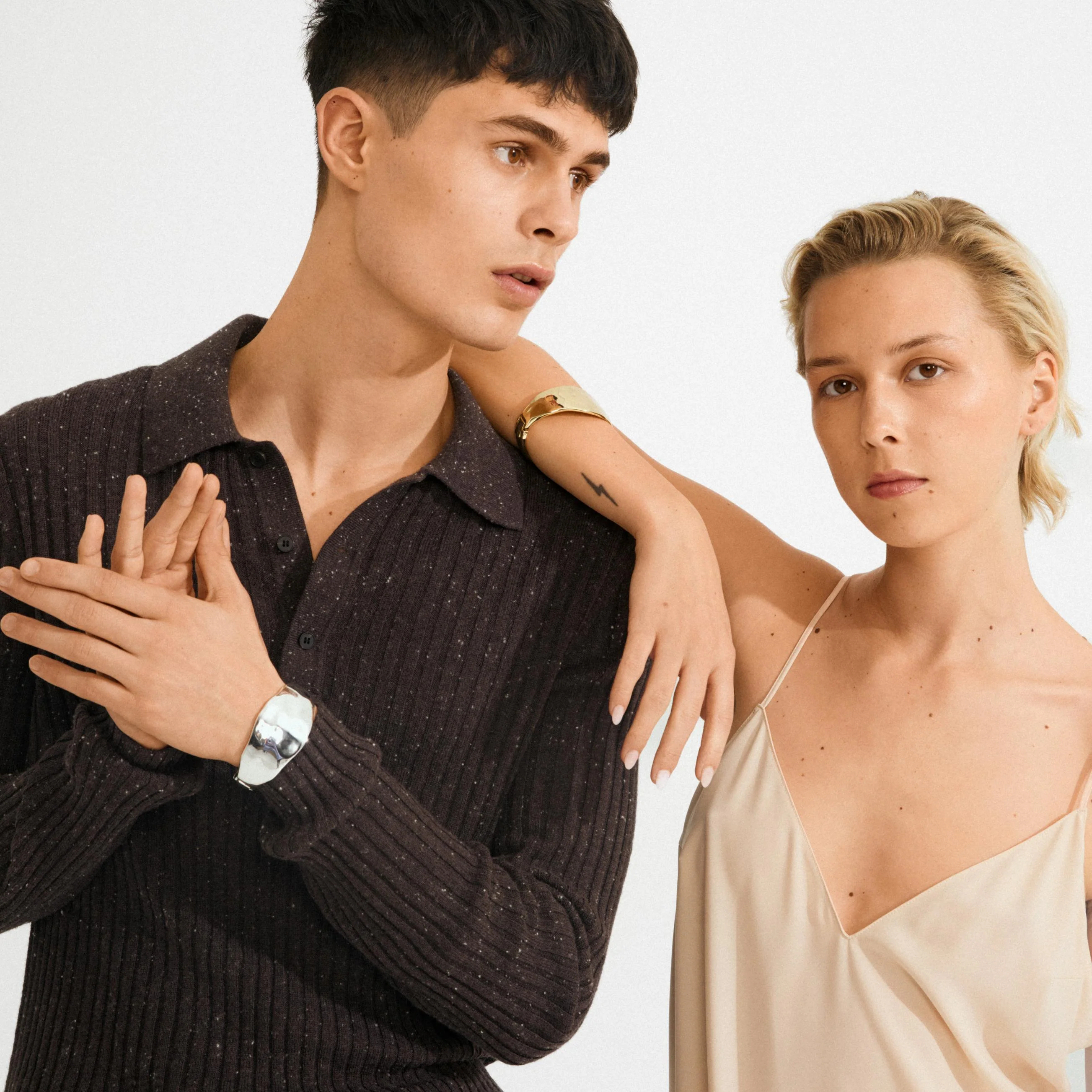 SPARKLE recycled flat bangle bracelet - Image 5