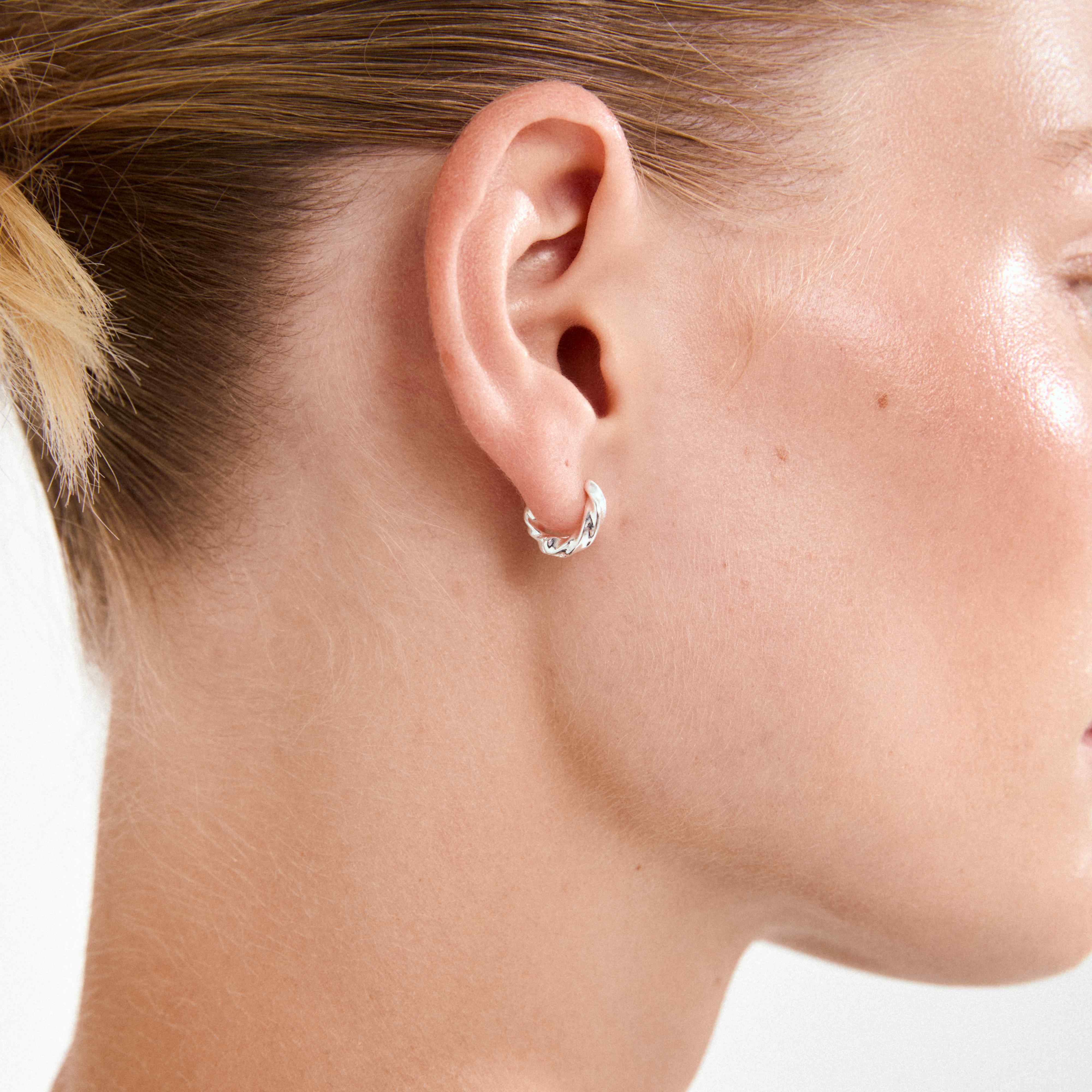 Taffy Recycled Micro Swirl Hoops - Image 5